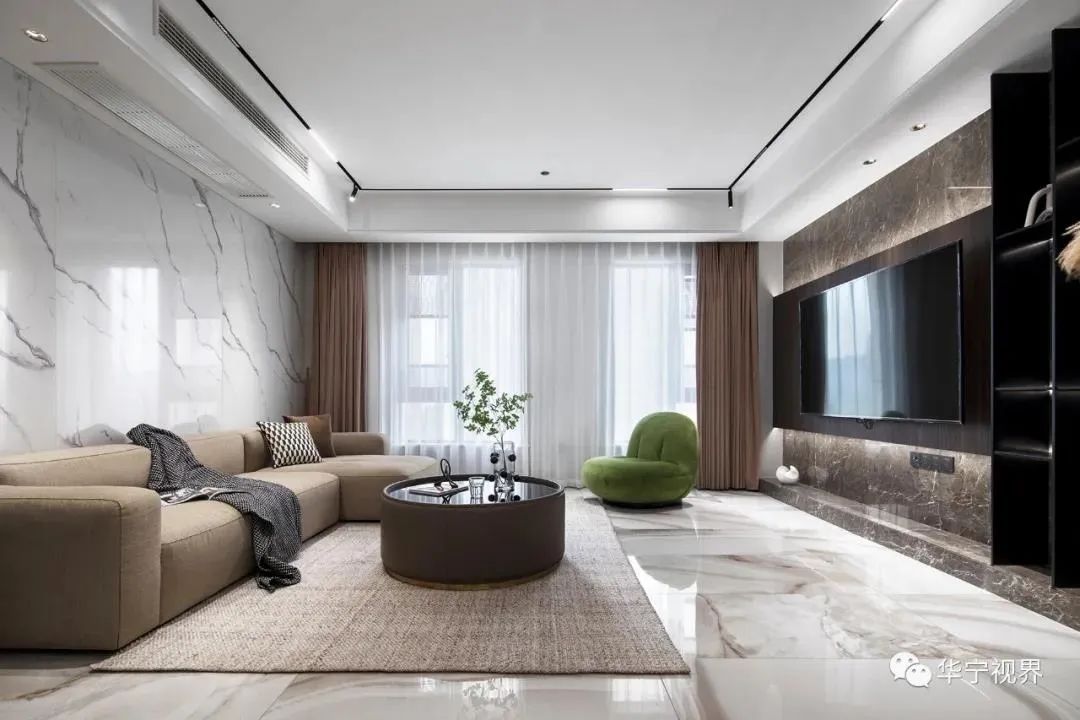 220㎡现代轻奢风装修案例丨中国日照丨广东华宁装饰-7