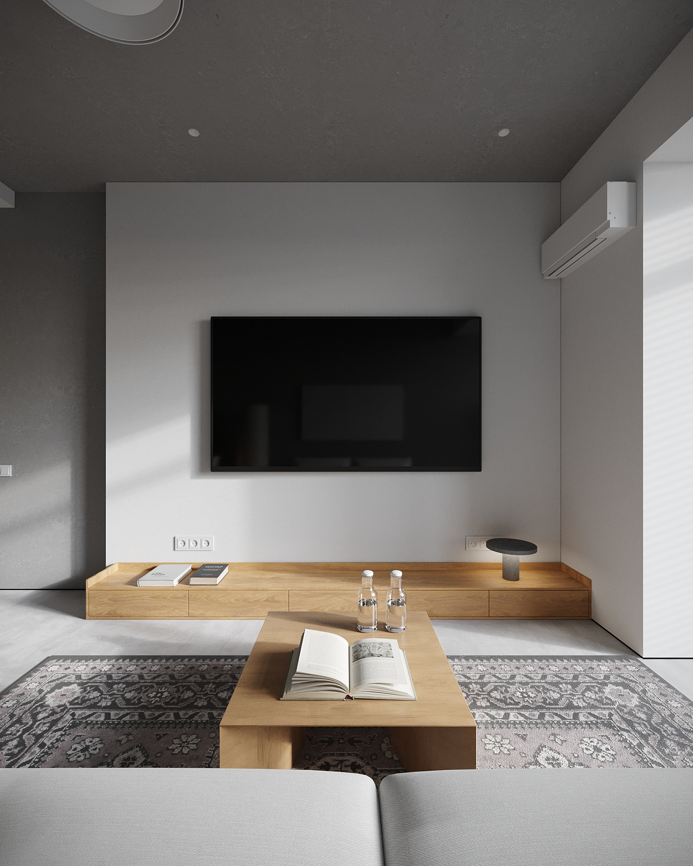 原木与灰白打造的素雅治愈空间-4