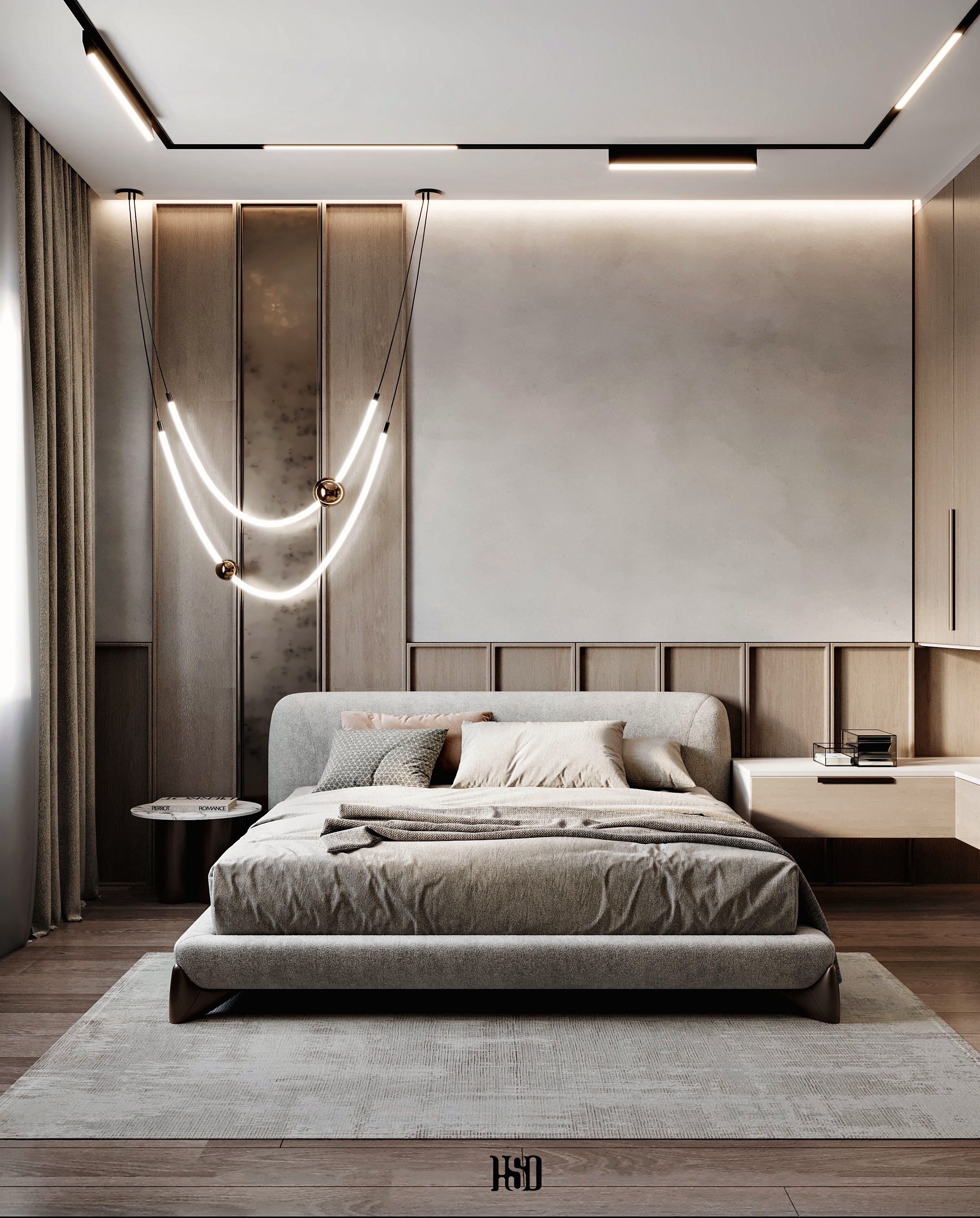 极简主义卧室设计丨埃及开罗丨Hossam Saad Design-5