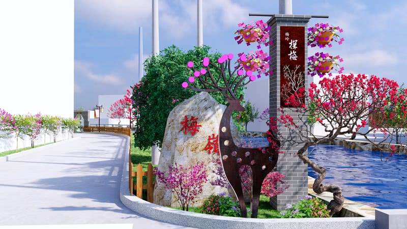 干江梅花仙境 · 打造梅岭特色梅花村-11