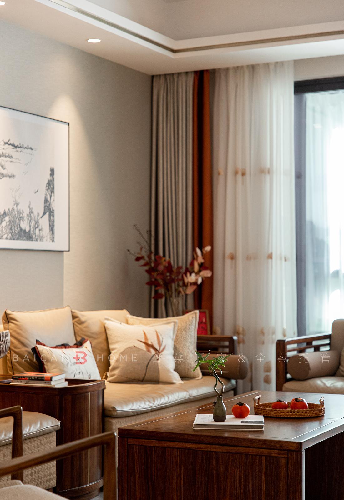 珠海板樟山新中式家居，三代同堂的东方美学之家-79