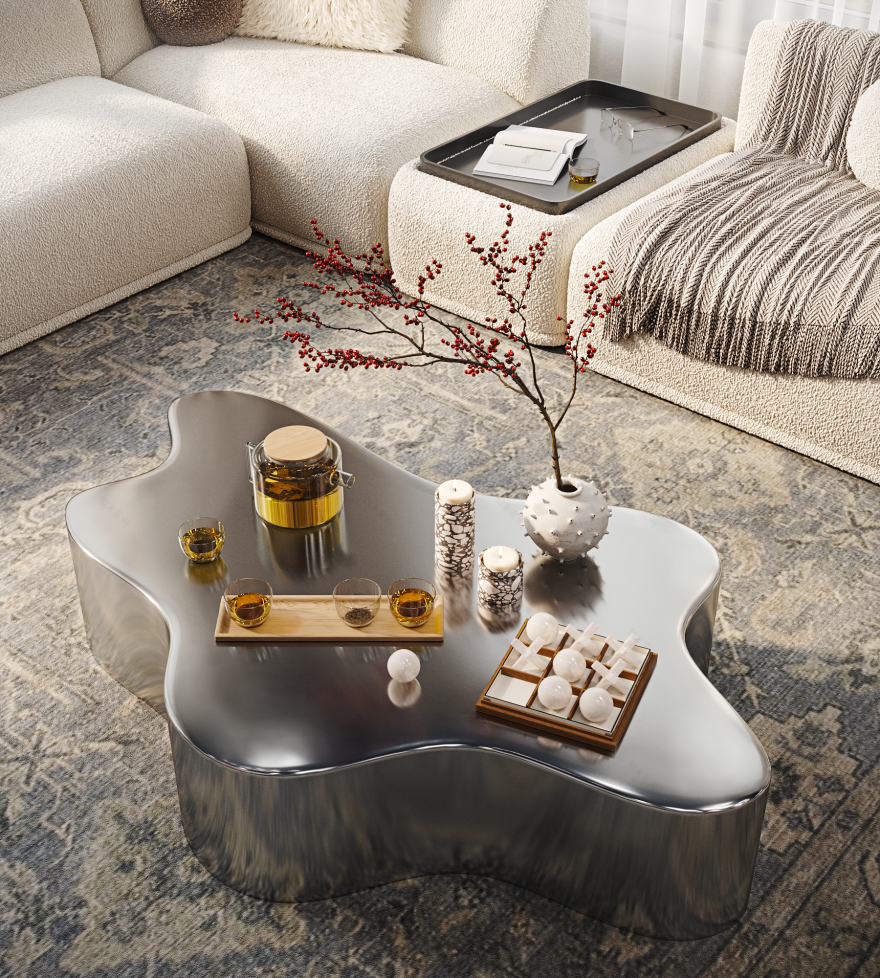 厨房 起居空间 · 公寓丨Alisa Ostapnko-3