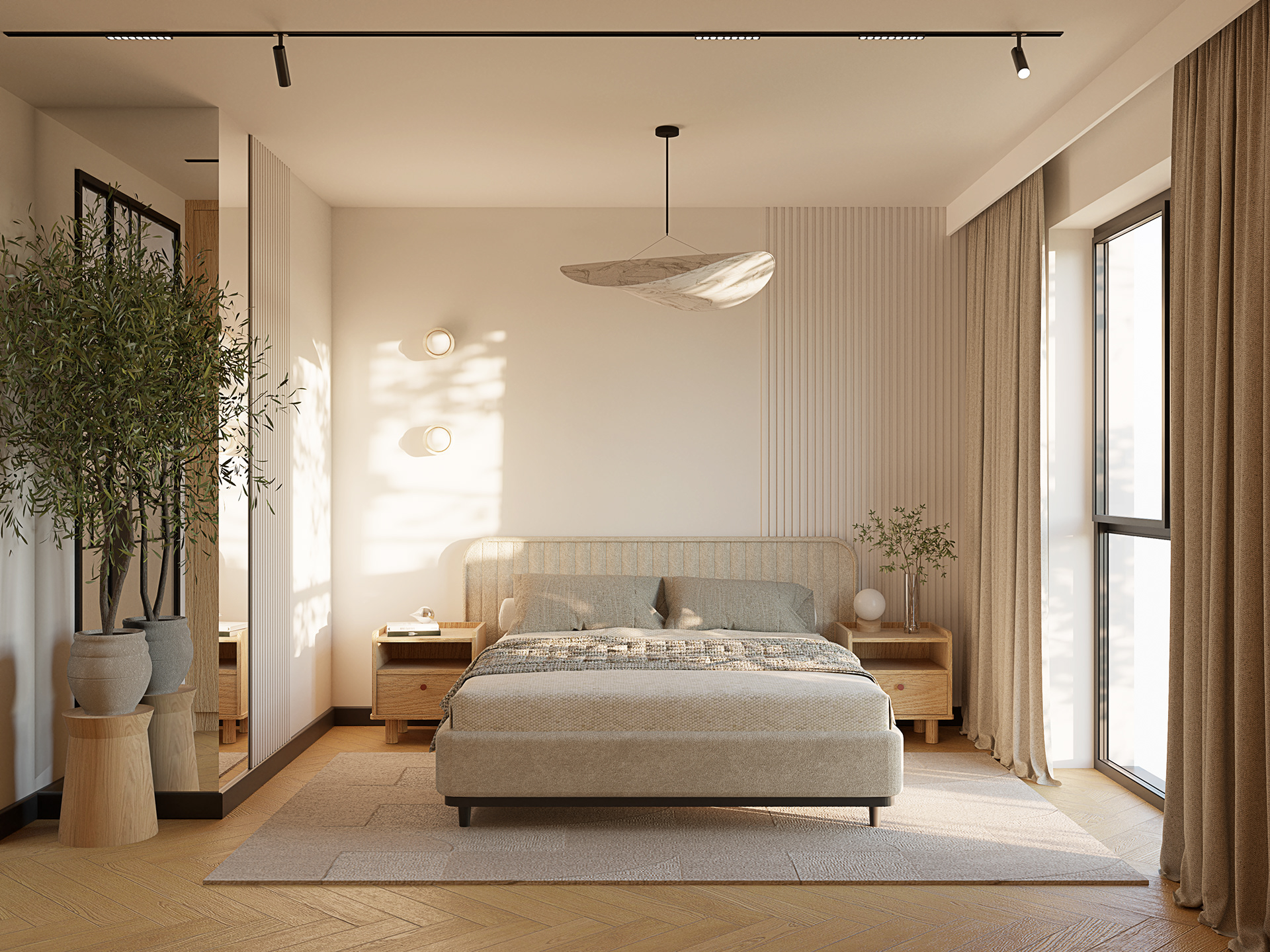 Modern, warm oasis.-9