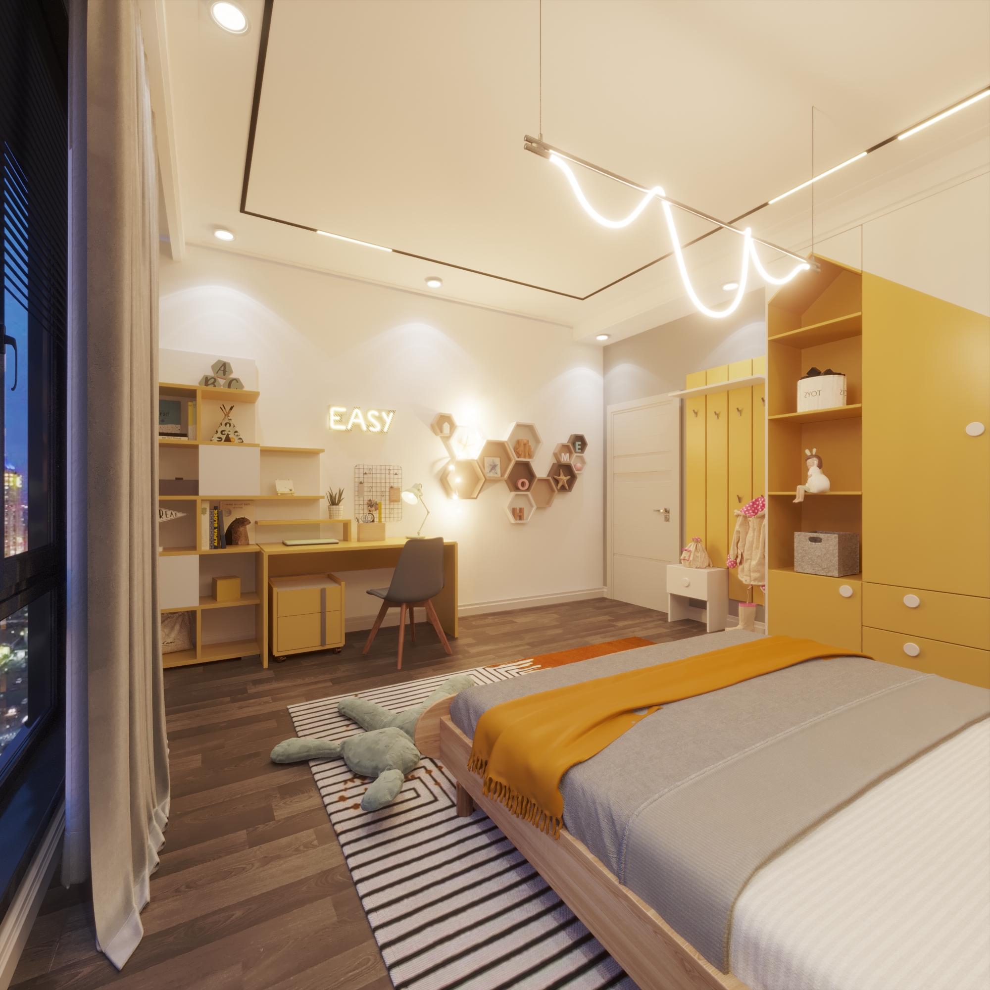 Girl Bed Room Modern-3