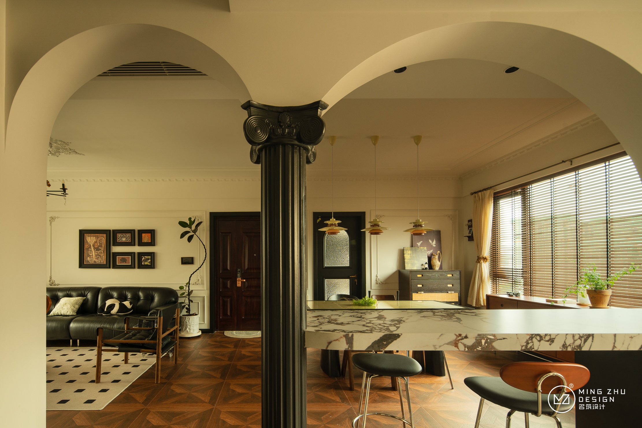 134㎡法式复古风丨中国自贡丨名筑设计-29