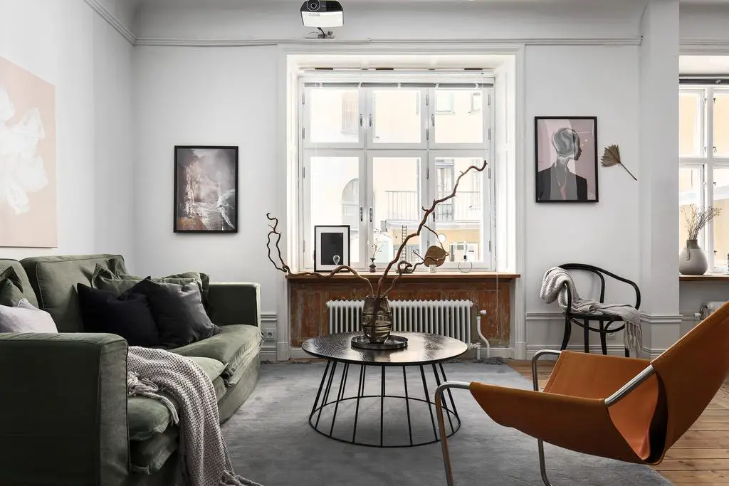 融合古典与现代的瑞典公寓设计-5