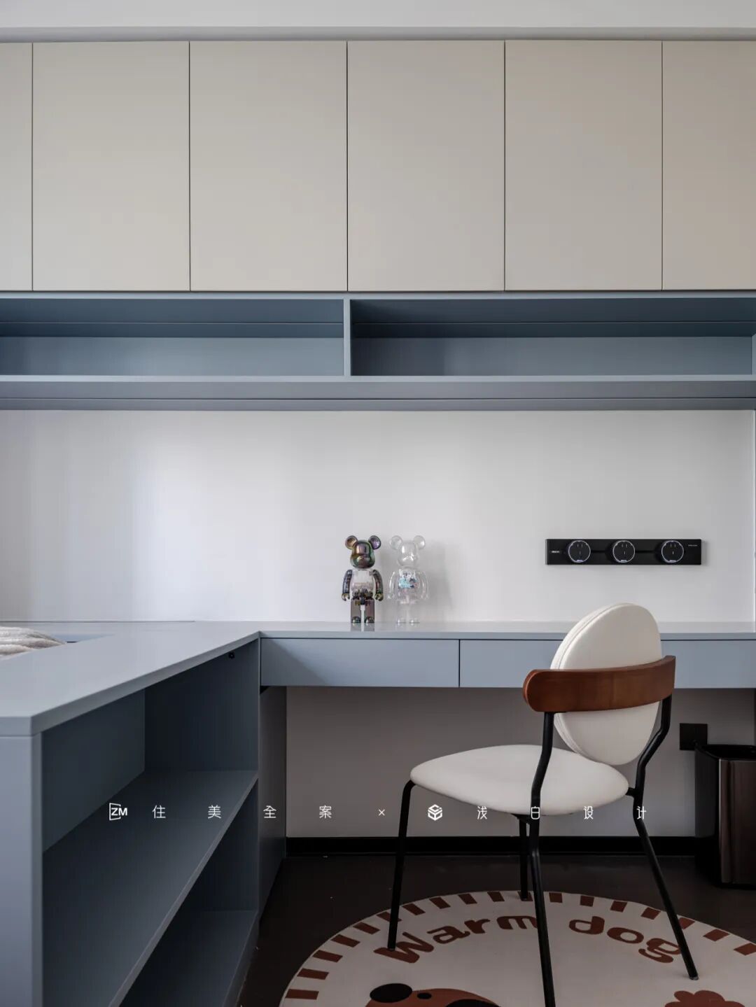 将185㎡精装房雕琢成现代意式质感居所丨住美全案&浅白设计-86