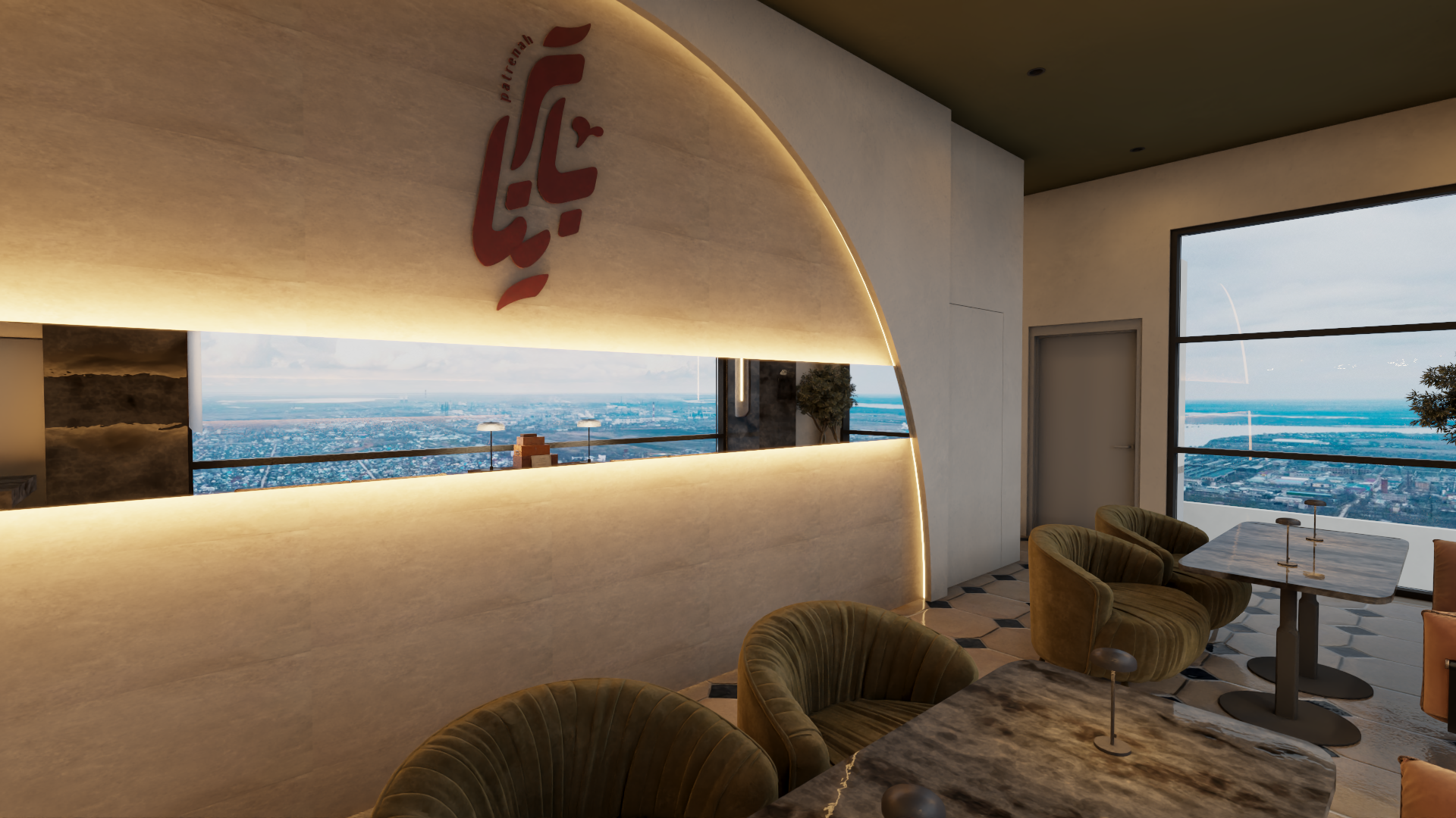 餐厅和水烟休闲室室内设计丨沙特阿拉伯-42