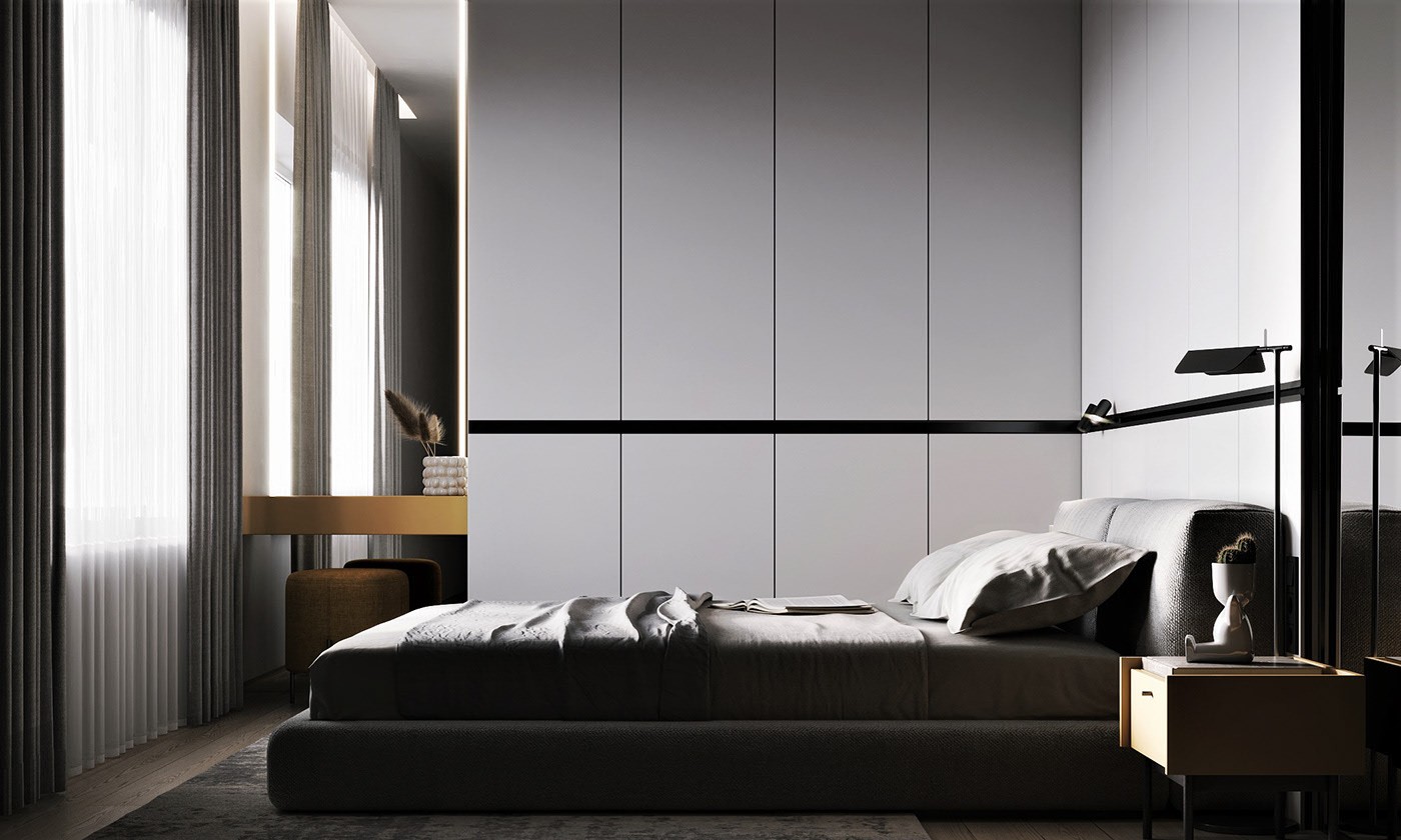 高级灰色系公寓设计-7