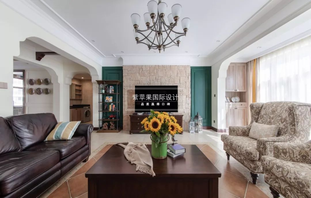 广福小区美式风格设计，自然质感打造温馨生活空间-25