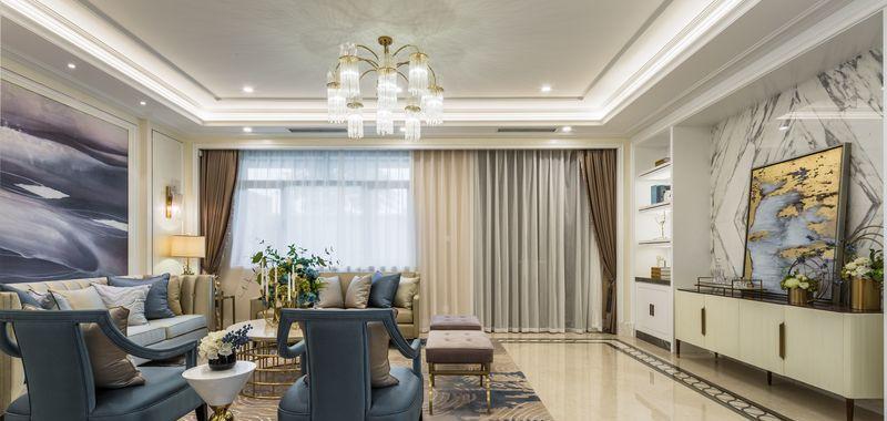 义乌万厦御园法式轻奢风格样板房设计-36