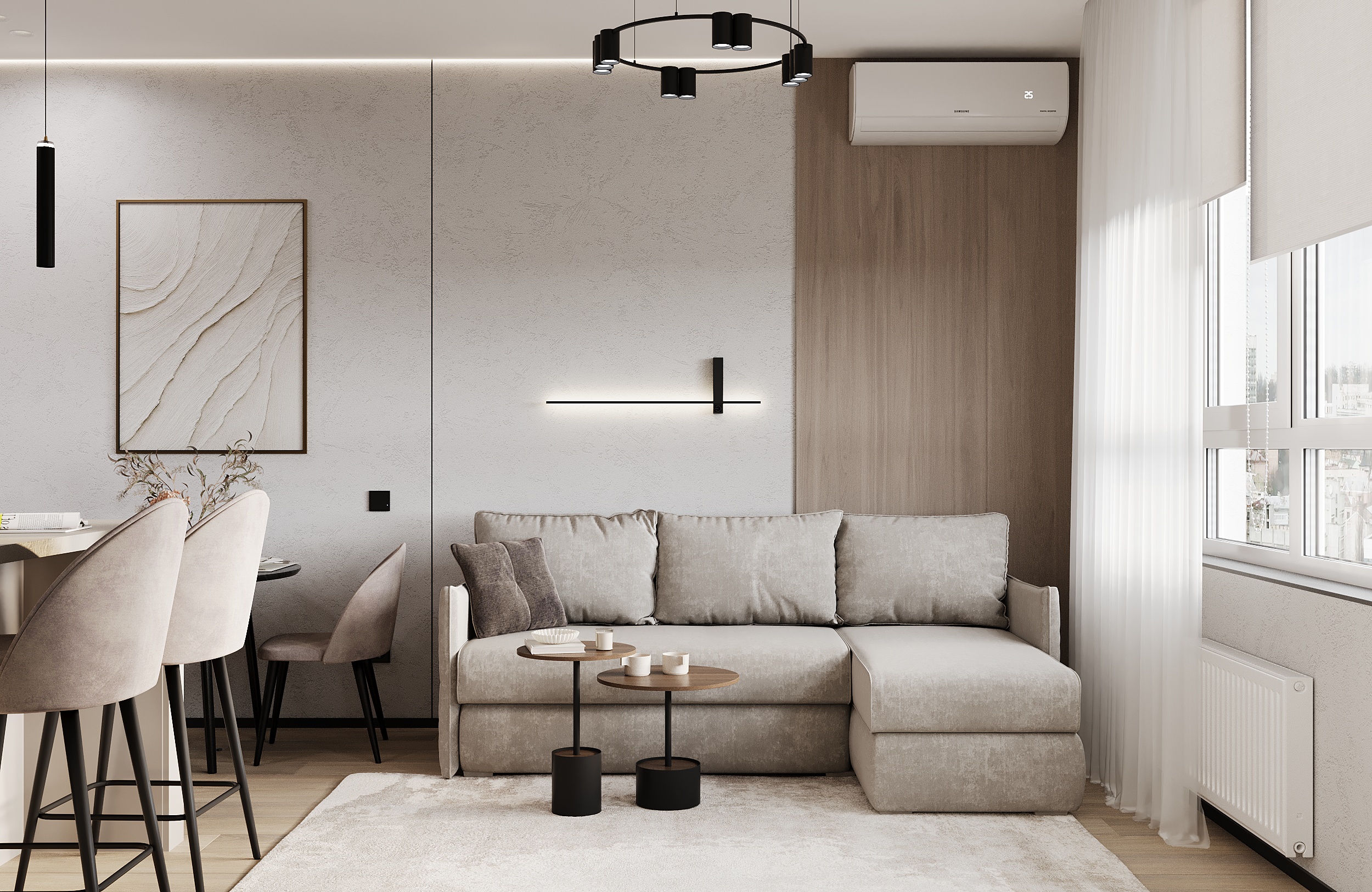 Apartment in Beige Tones | 3D Interior Visualization-2