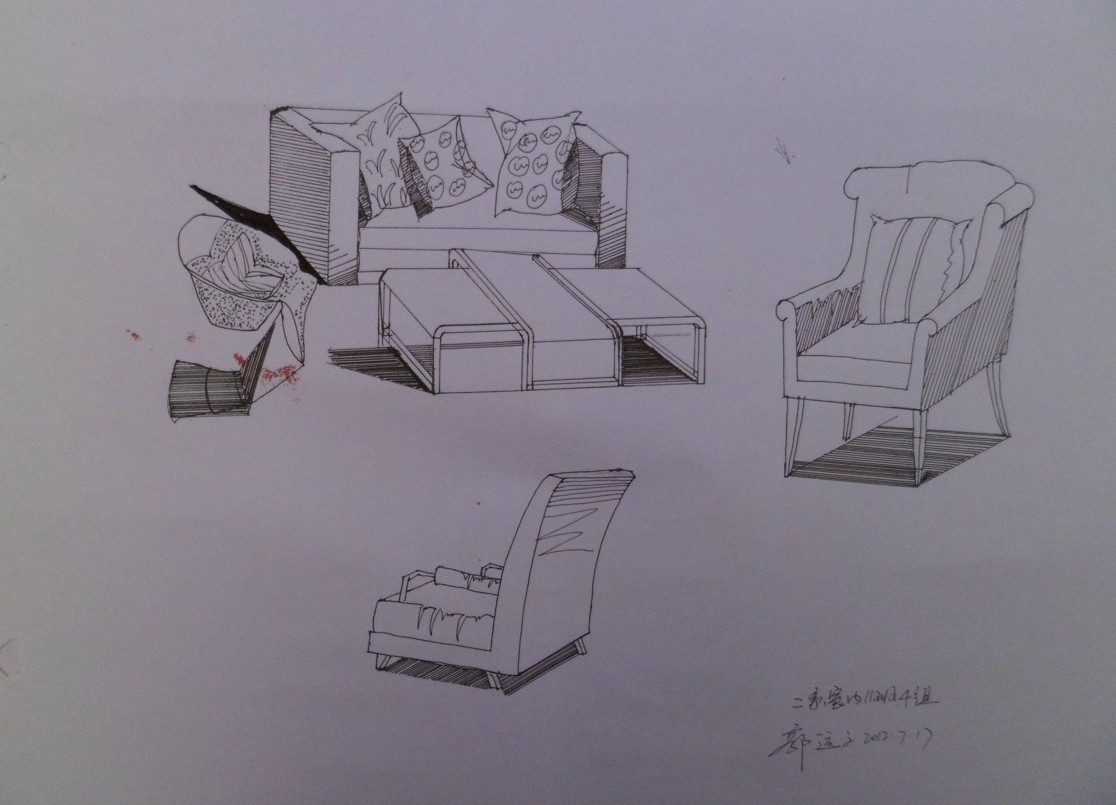 WYD+无影——几年前在特训营的手绘线稿单体-18