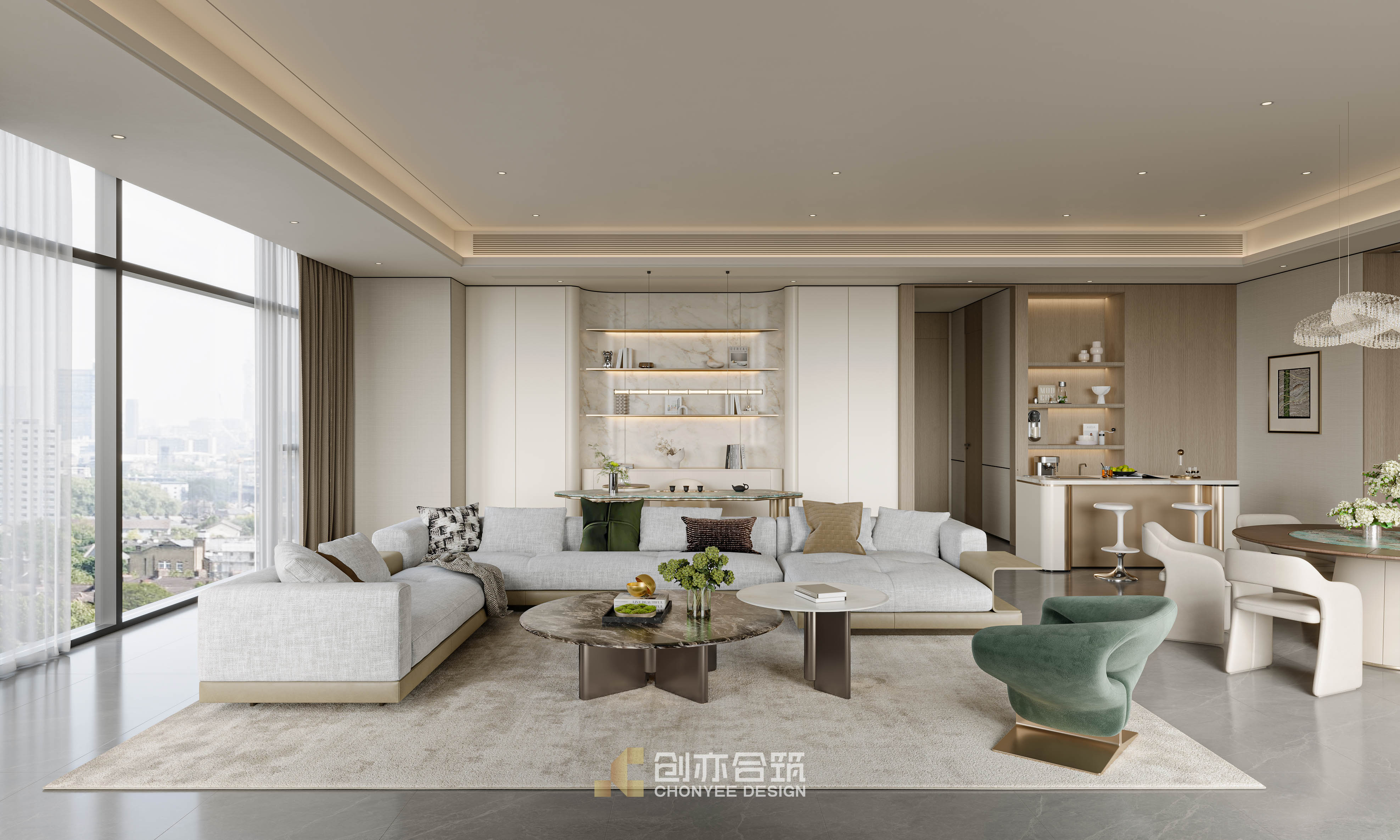 创亦合筑CHONYEE DESIGN｜长沙·润和滨江湾 440平-0