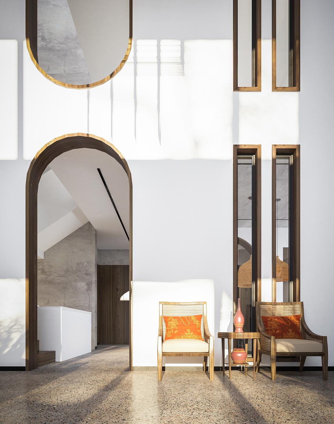 自然田园风侘寂别墅设计-29