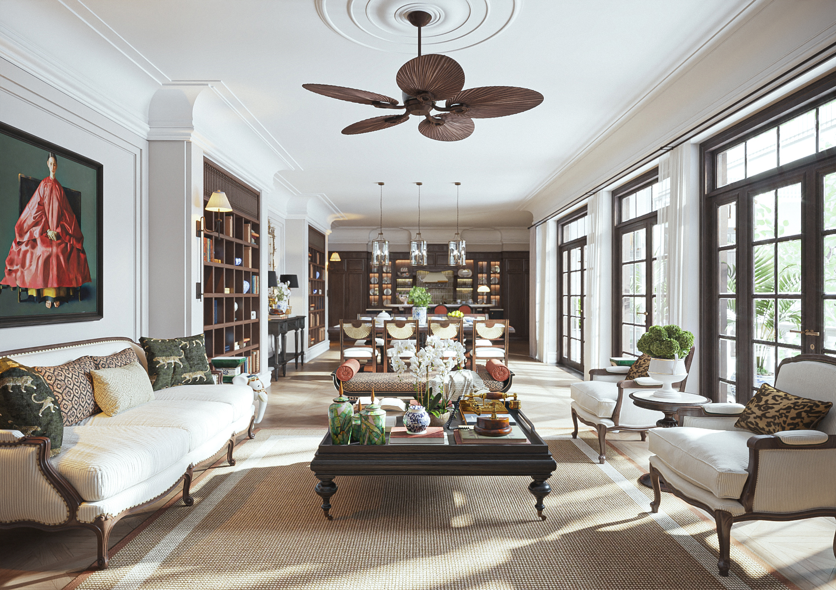 客厅电视别墅丨越南河内丨MAhousing-10