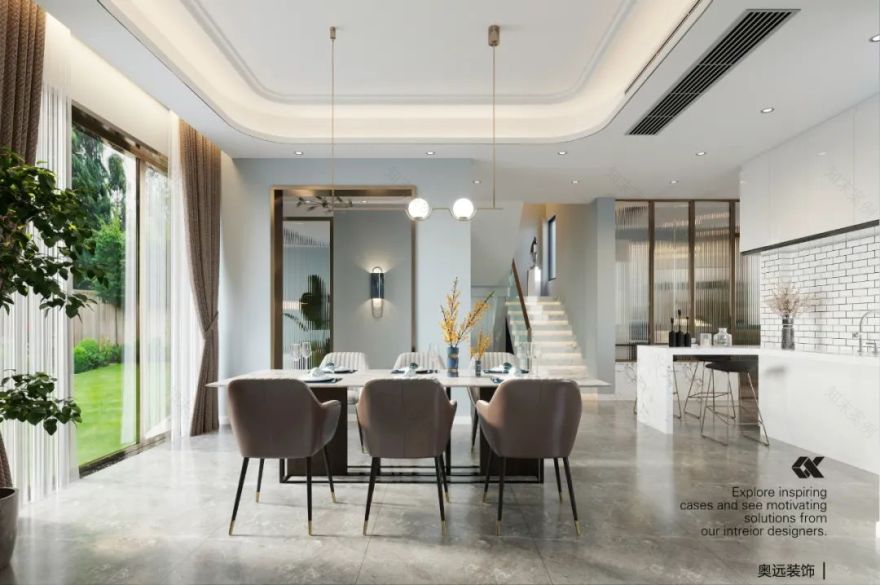 奥远设计 | 孔雀城别墅 | 现代轻奢,时尚舒适-23