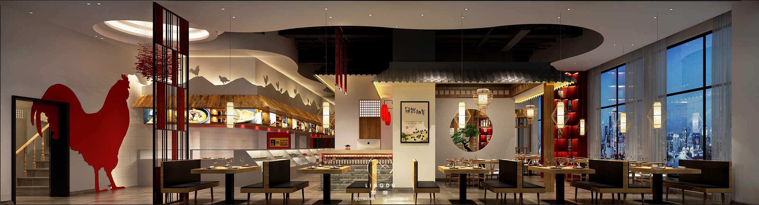 零度视觉设计餐厅作品 | 专业室内设计呈现-6