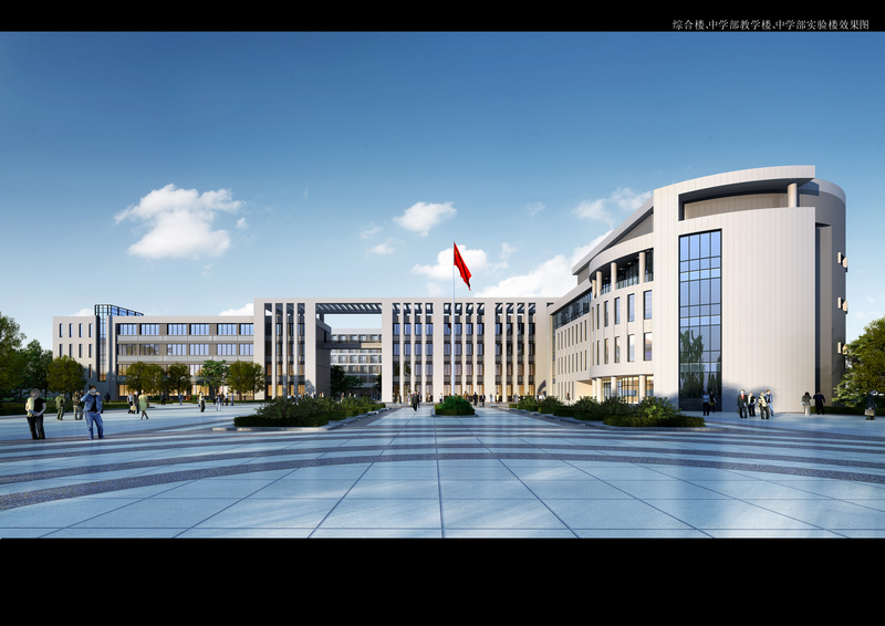 钦州市高新区实验学校设计 | 现代风格校园规划-31