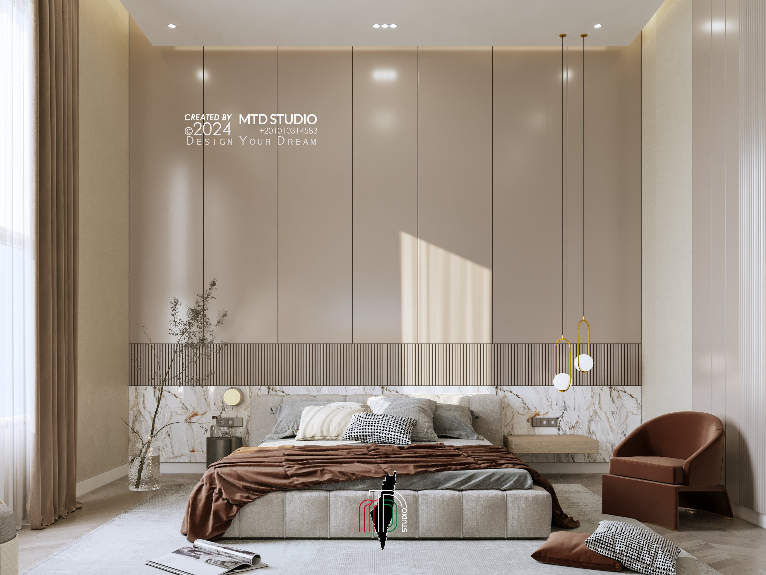 Guest Bedroom KWT 室内设计丨MTD Studio-15