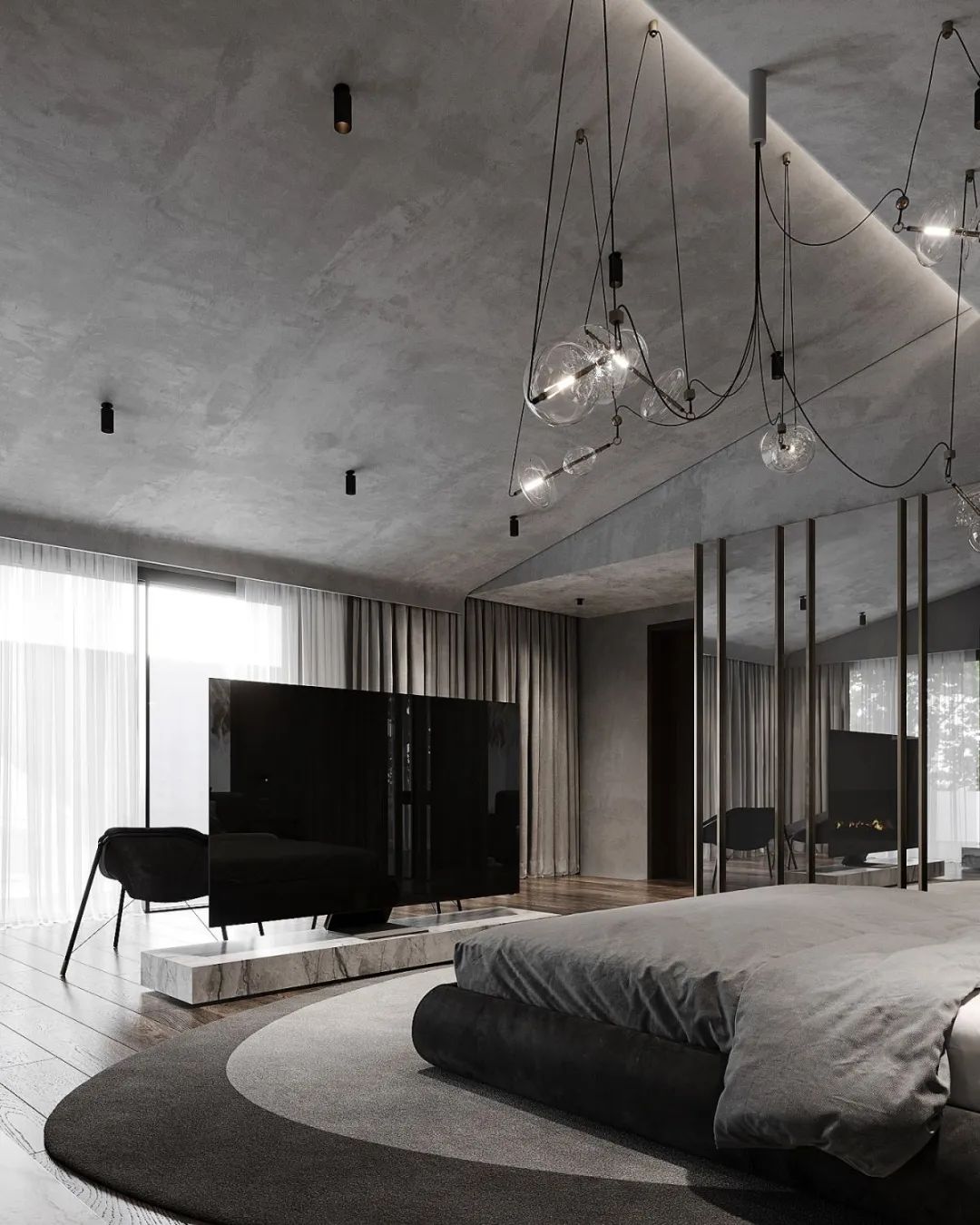 灰色奢华 · 1300㎡大宅设计丨IQOSA Architect-50