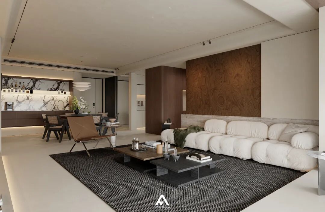 南昌阿鹤设计|210m²滨江大平层，游走在空间里！-8