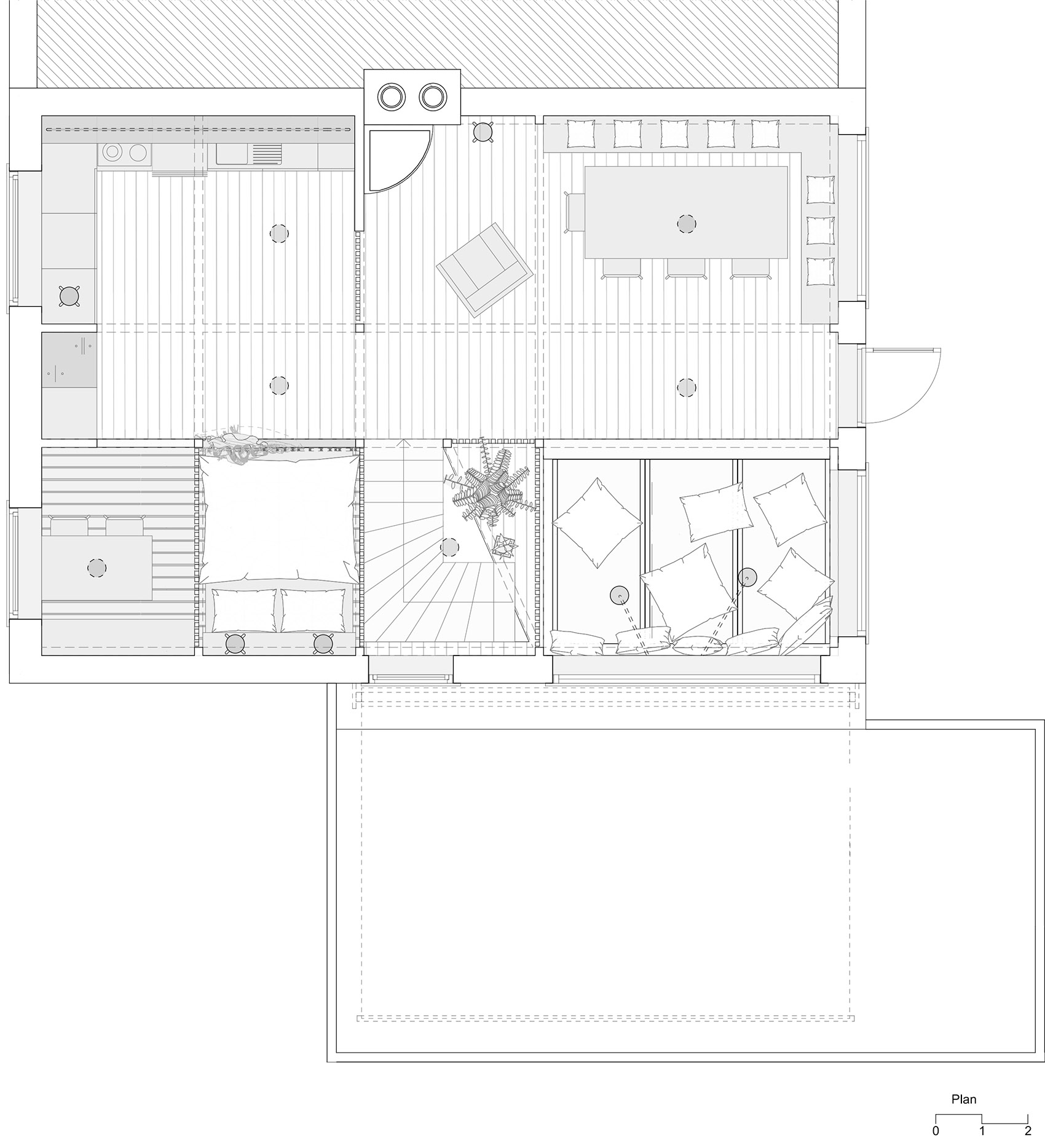 木板盒式住宅室内改造丨Austigard Arkitektur-27