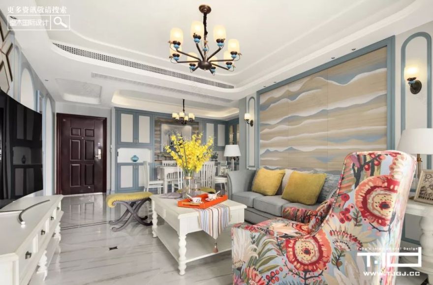 现代地中海风格家居设计丨锦华装饰-24