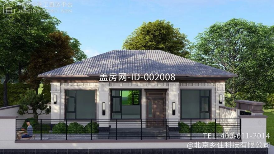 【设计师案例】土建参考造价30万,面宽12m×进深10m四川广元一层新中式别墅-27