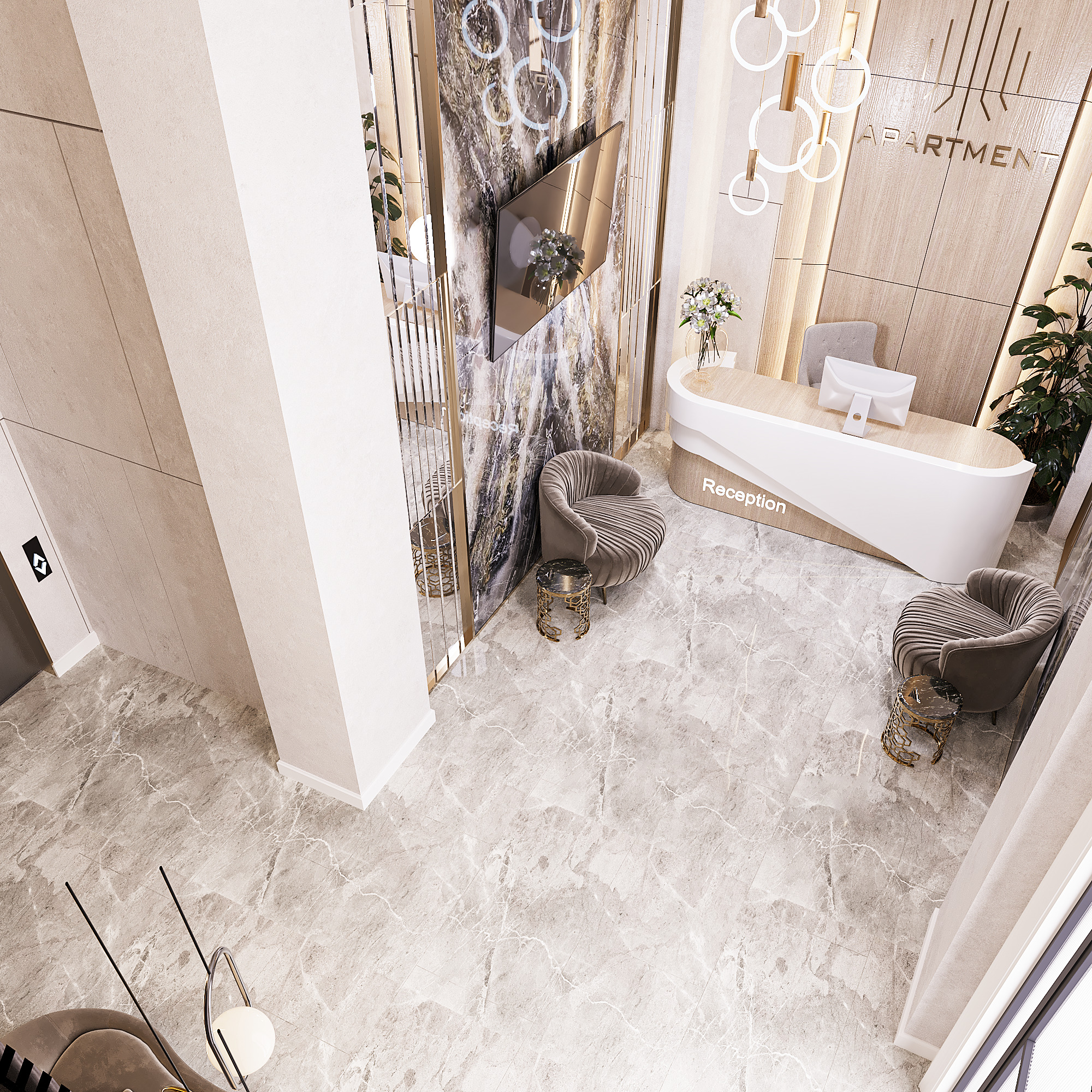 İnterior design of the apartment entrance-6