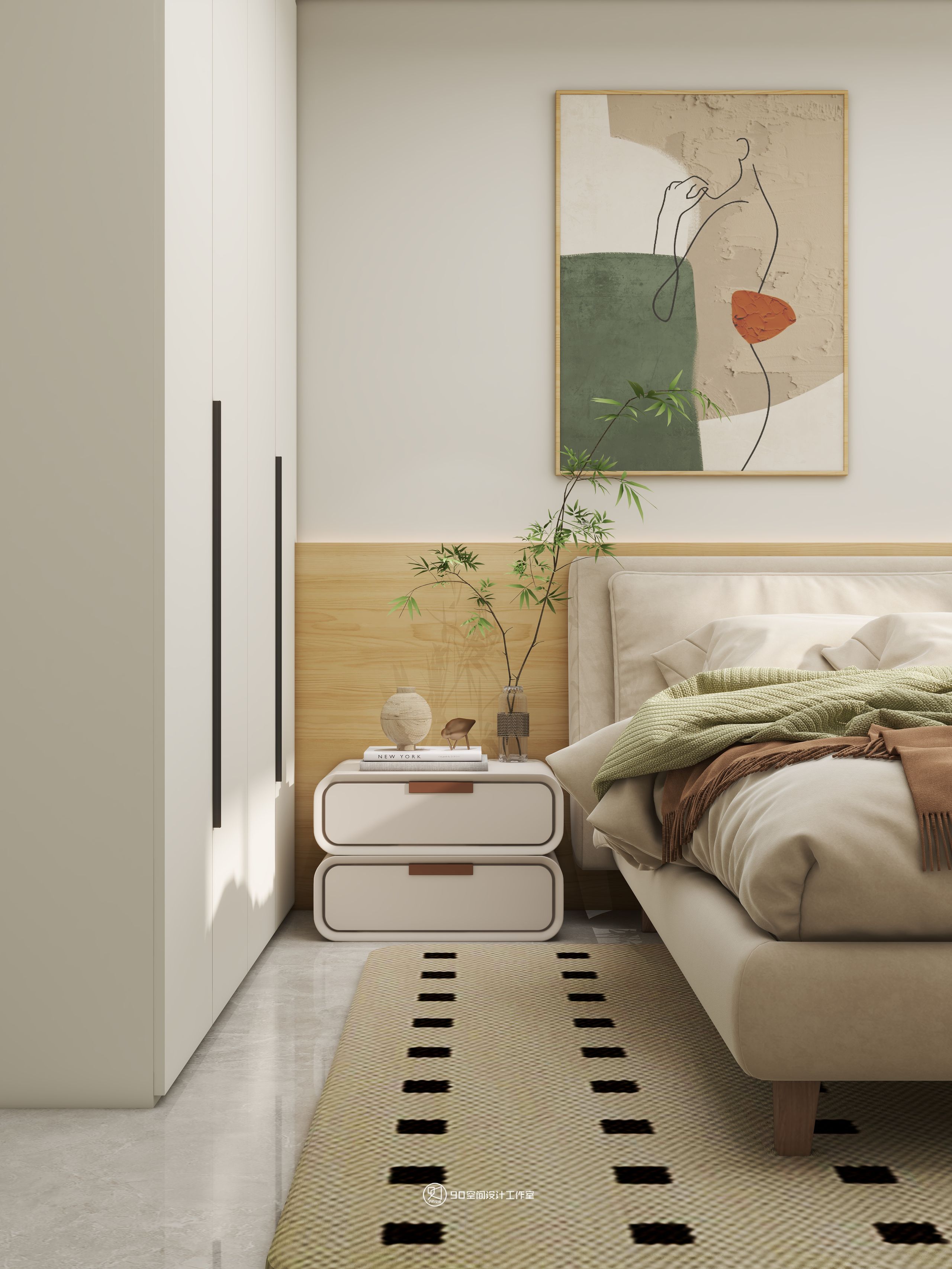 90 空间设计∣128㎡北欧奶油风-29