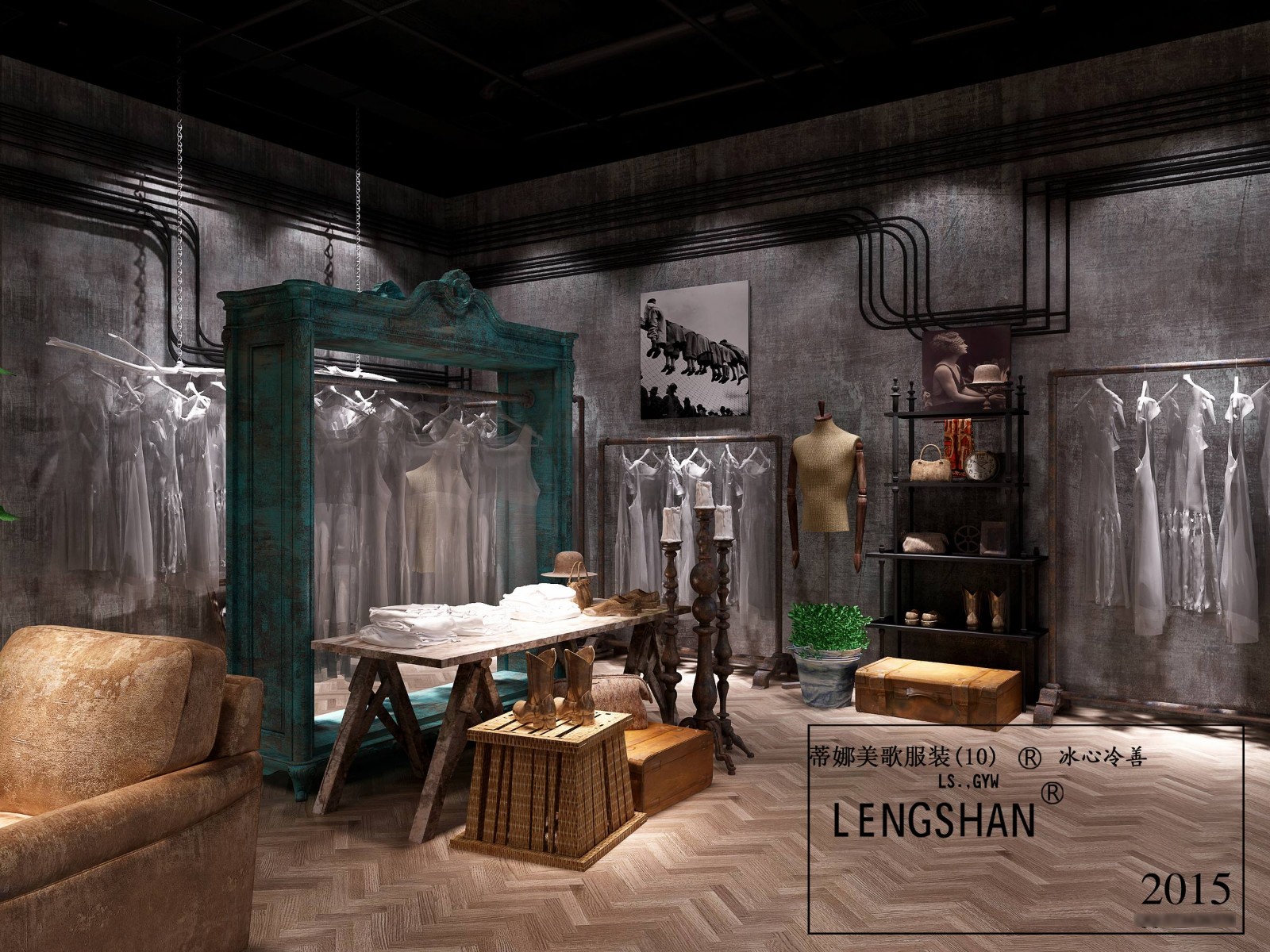 深圳无影空间设计打造蒂娜美歌服装旗舰店-10