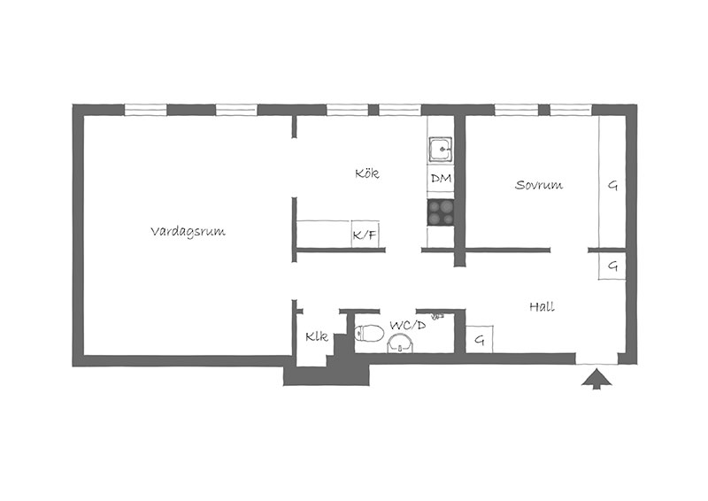 瑞典温馨公寓设计 | 书架与暖色调打造舒适空间-26