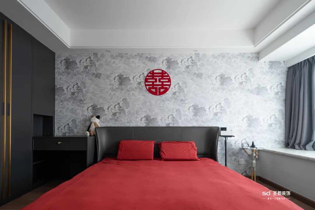 浙江金华 129㎡现代婚房,无主灯设计、客餐厅一体显大气-43