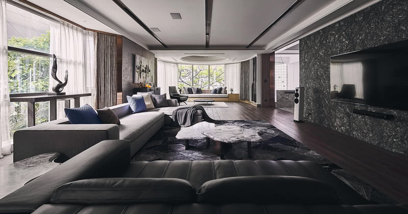 灰色雅致空间，几何元素与现代语汇的完美融合-6