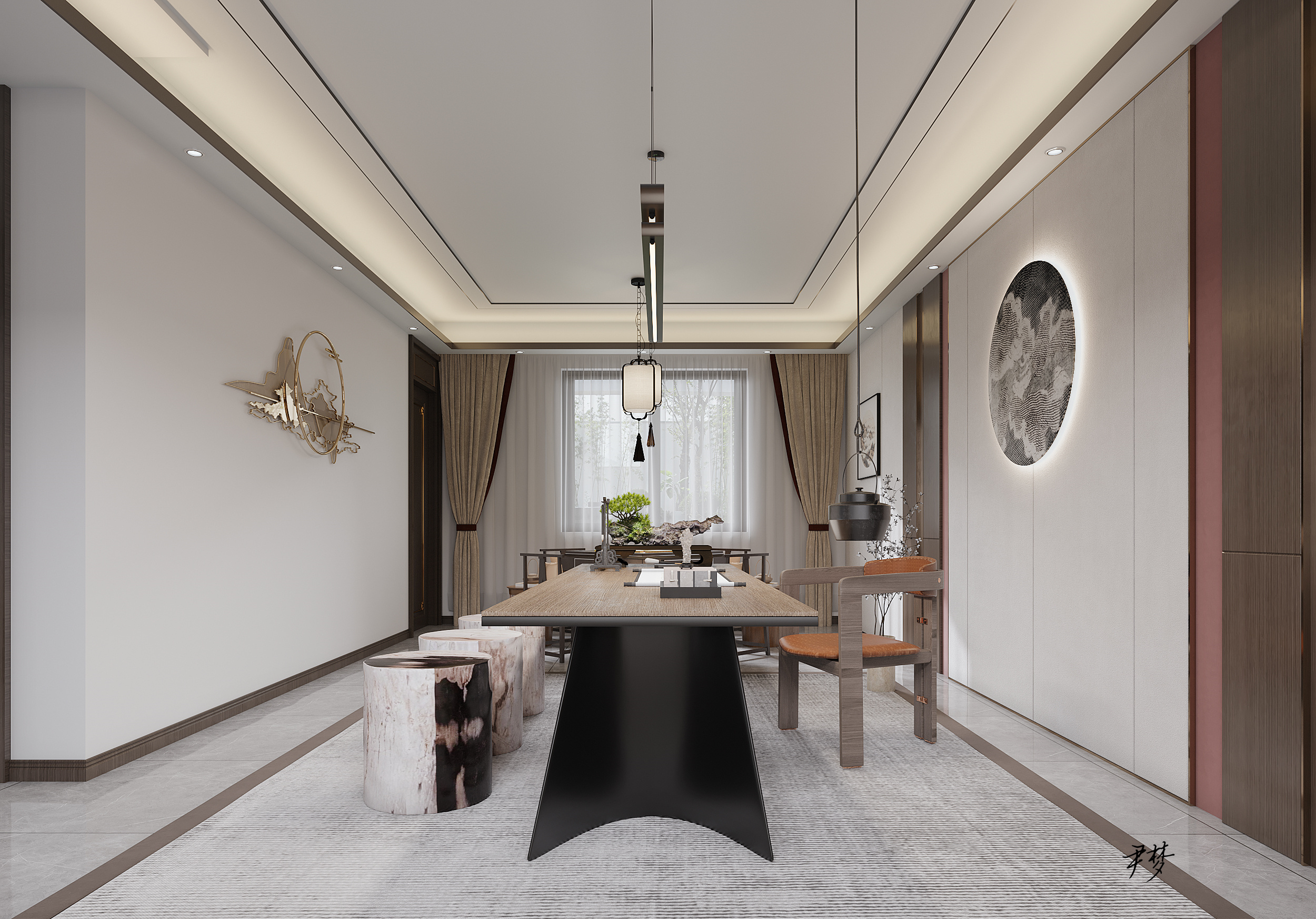 新中式诗意空间设计-10