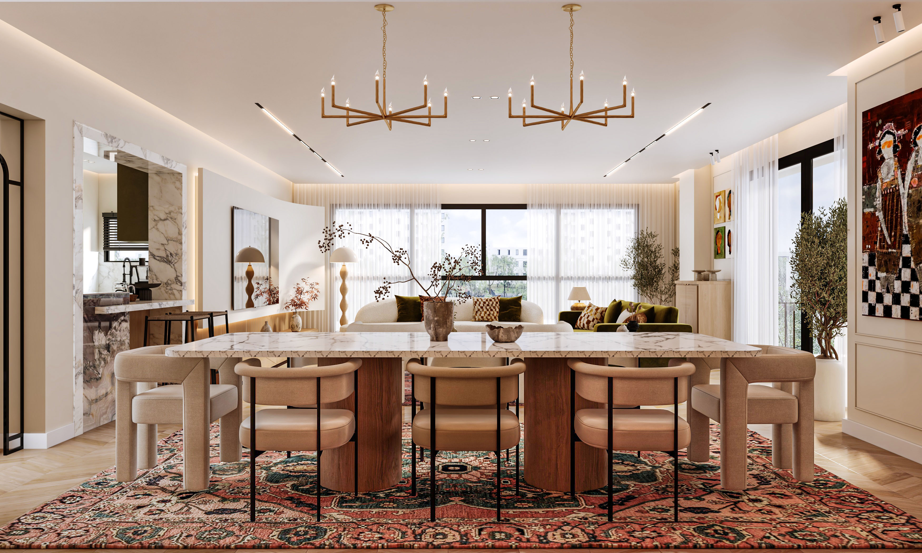 reception and open kitchen-14