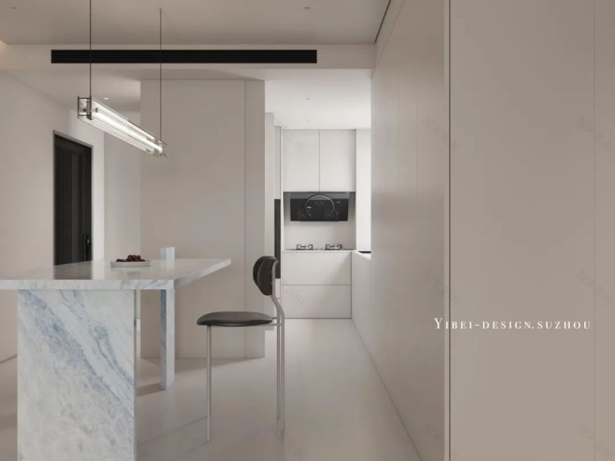 极简白极致美家装设计丨中国苏州丨YIBEI DESIGN-12