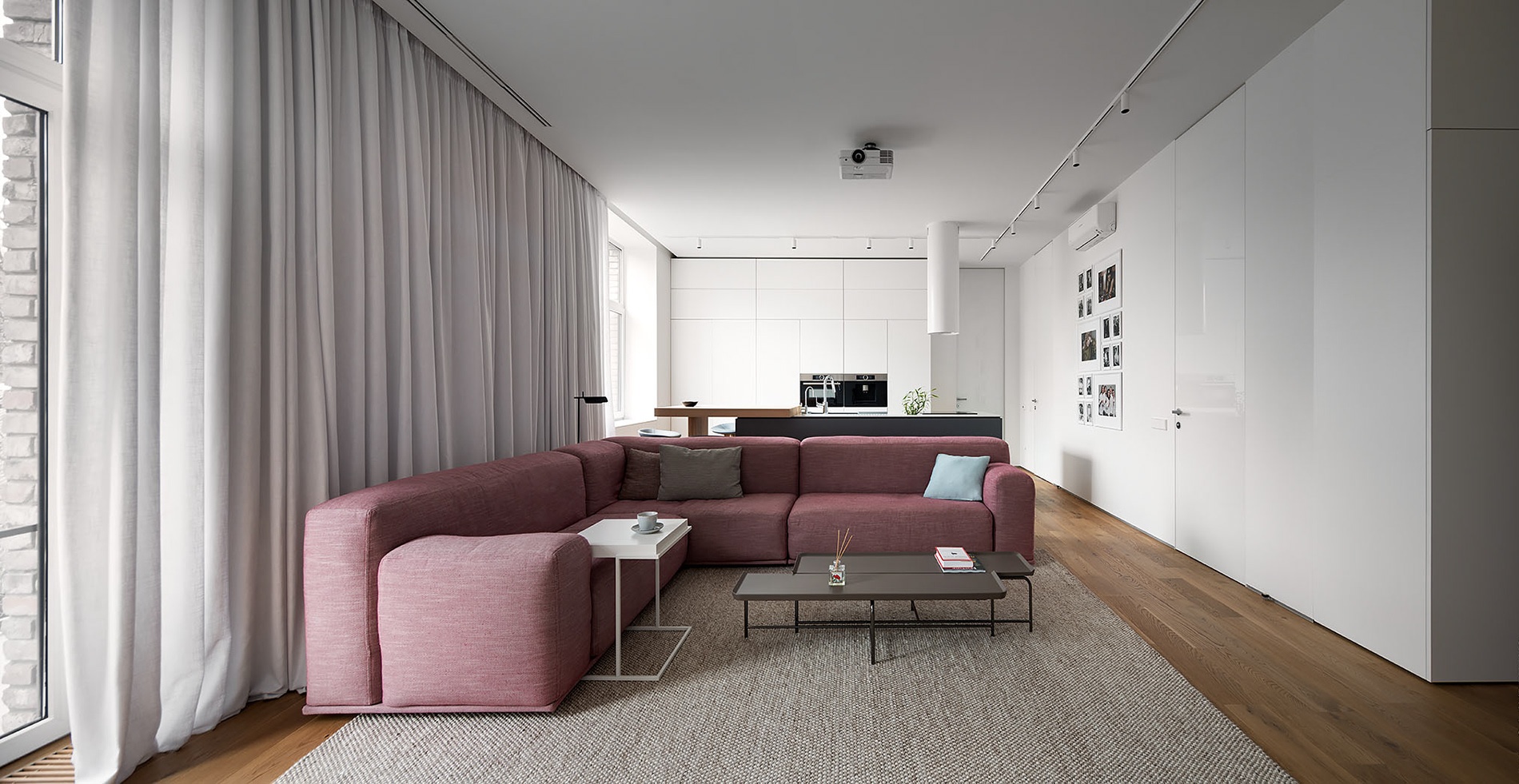 白色+粉色公寓设计 赋予空间跳跃的生命力-5