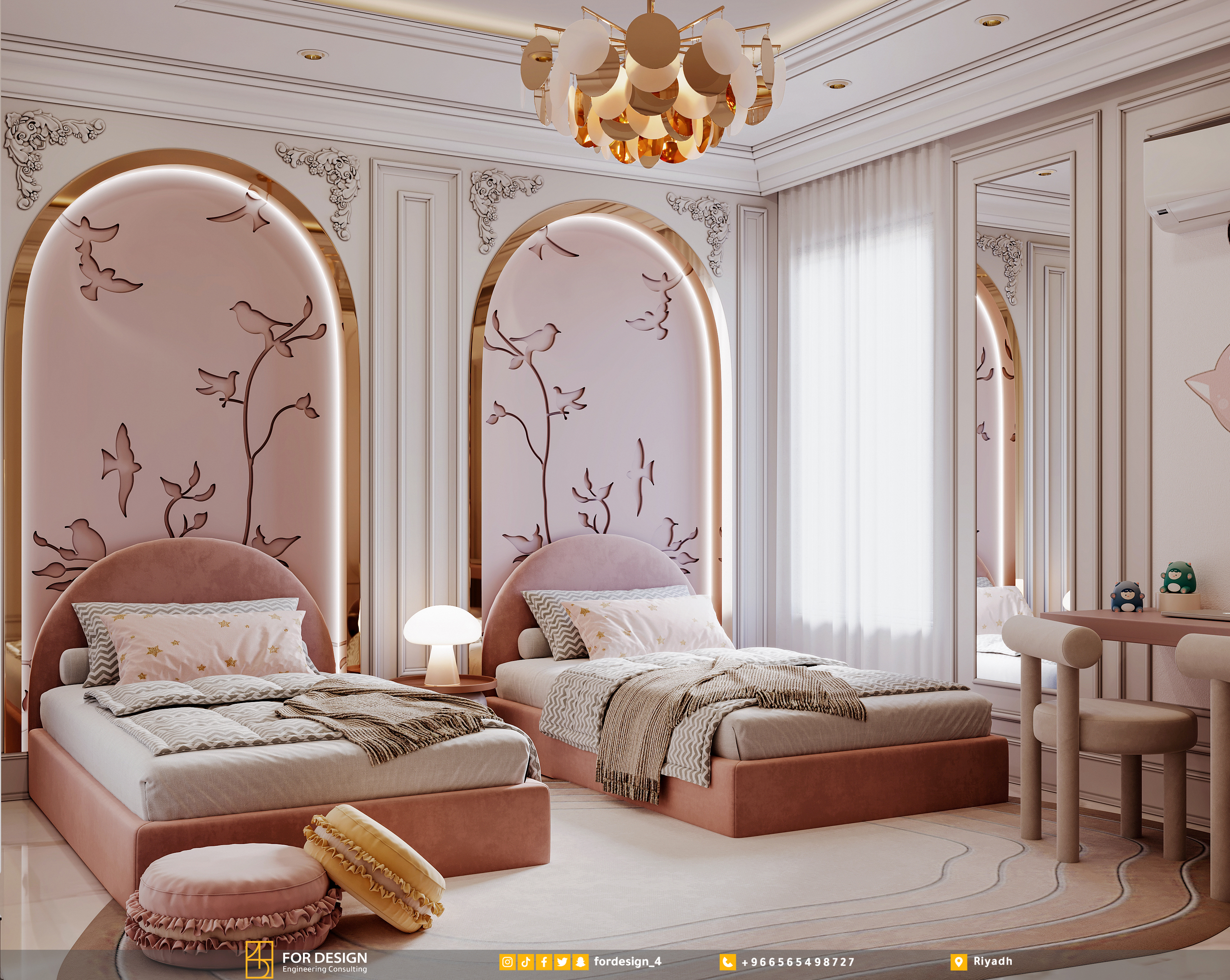 新经典女孩卧室丨Arch. Eman-7