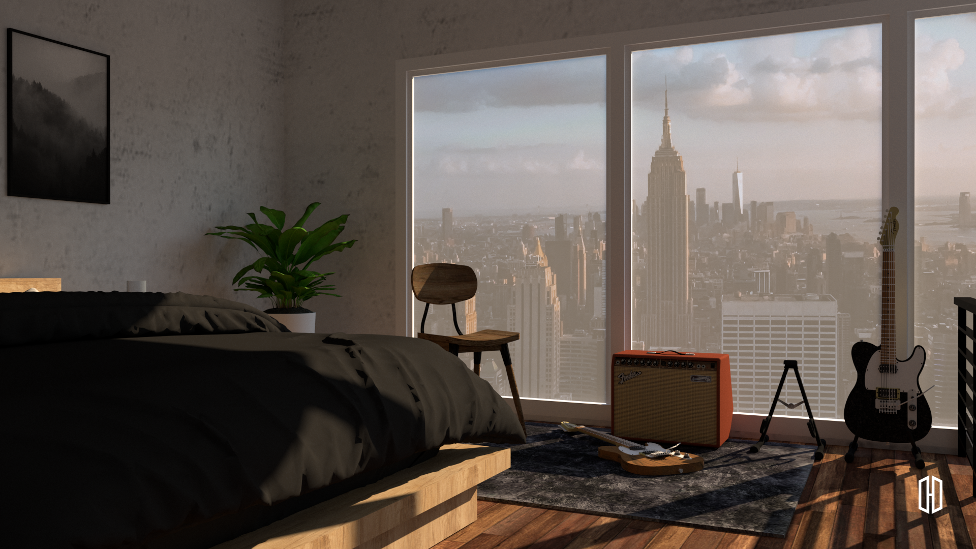 阁楼公寓卧室丨Mira Rachma  Titik Hilang Design-11