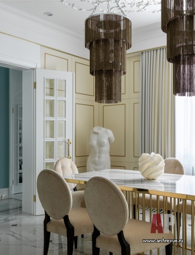 家庭住宅室内设计（靠近沙皇村的两层古典风格别墅）丨俄罗斯圣彼得堡丨TaupeHOME工作室（娜塔莉亚·谢苗诺娃领导）-23