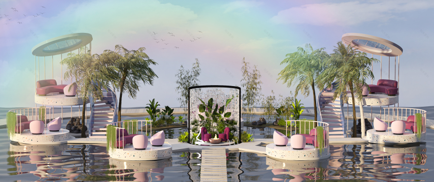 Flori 海滩度假村丨埃及丨美术学院装饰系室内建筑专业-35