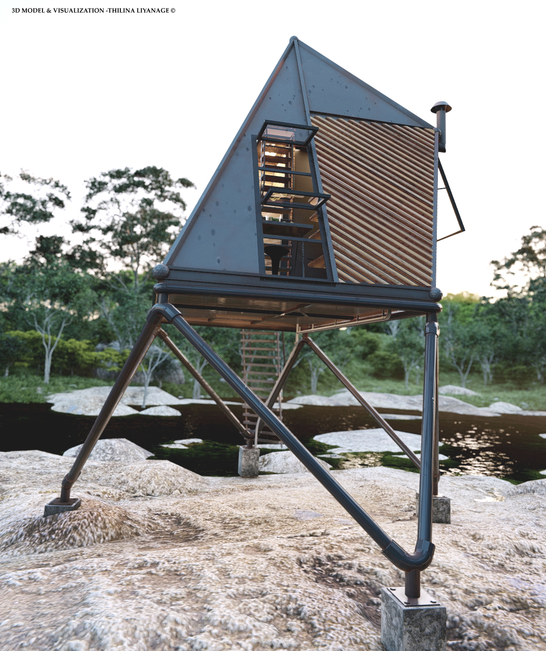 Steel Forest Cabin-2