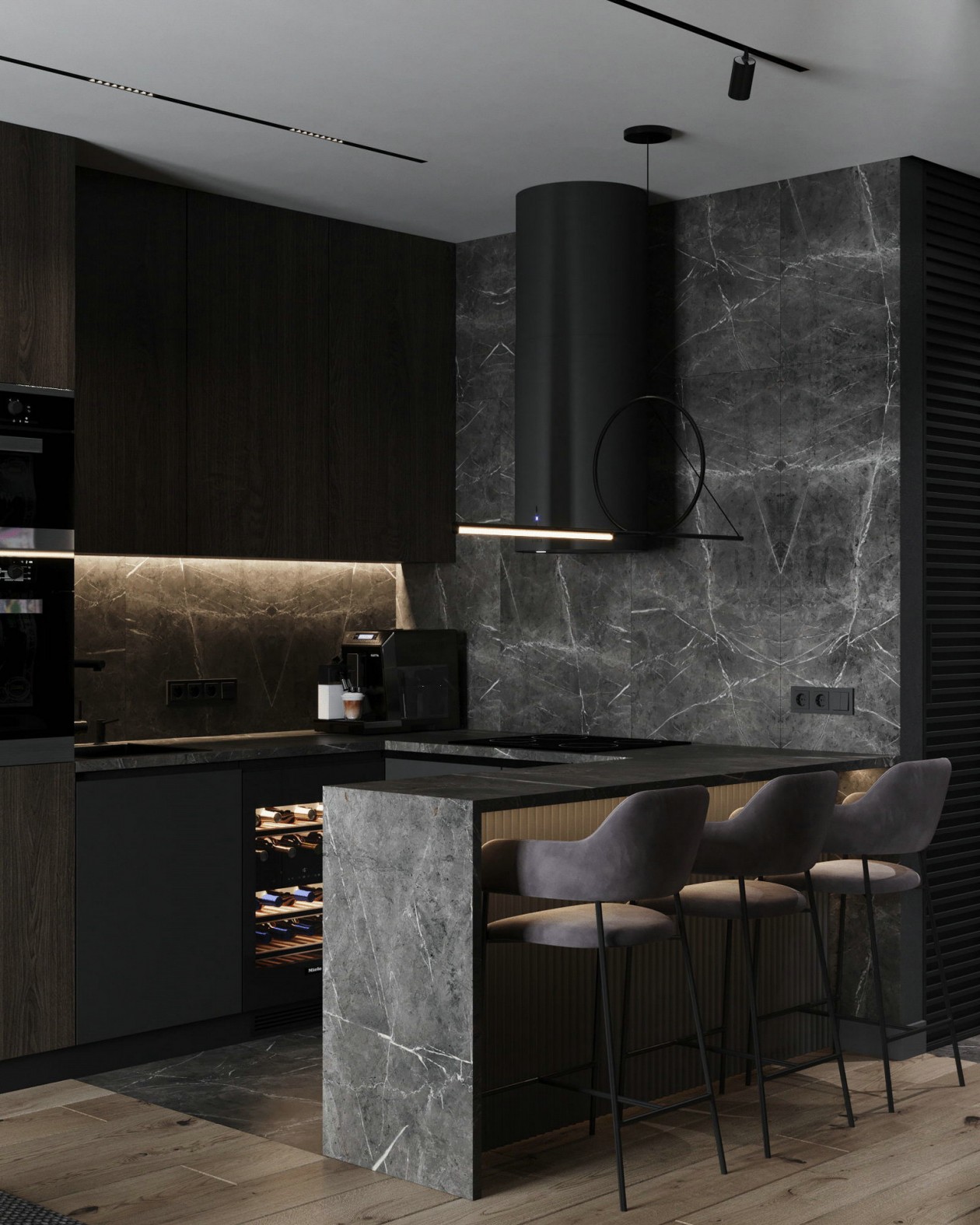 高级黑公寓 丰富极具有质感-15