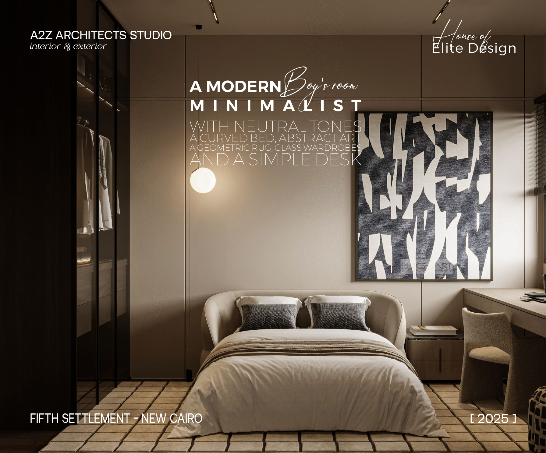 男孩的卧室丨EgyptCairo丨A2Z Architects™-7