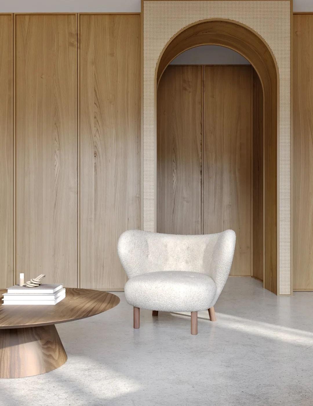 柔软的、弯曲的木材，赭色墙壁丨乌克兰基辅丨Tamara Batsmanova-24