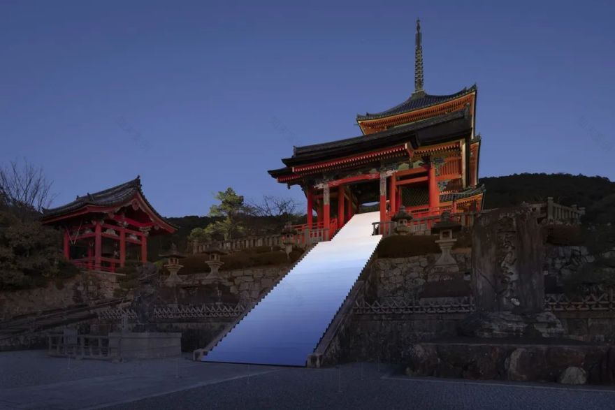 清水寺阶梯上的天空 · nendo 的镜面艺术装置丨日本京都-11