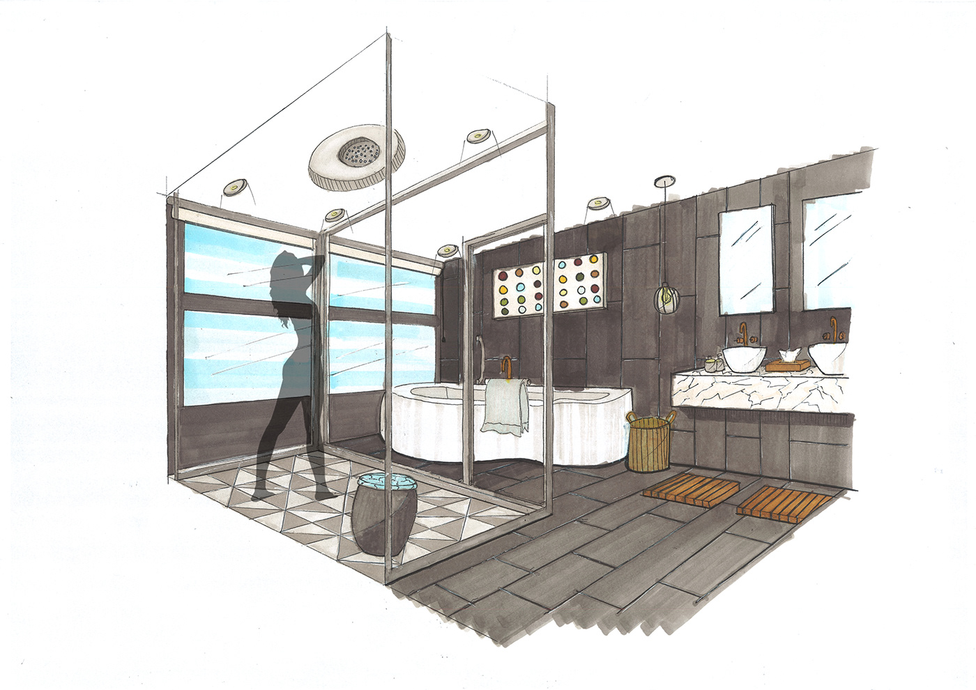 Anastasiya Gushchina 的时尚公寓设计-4