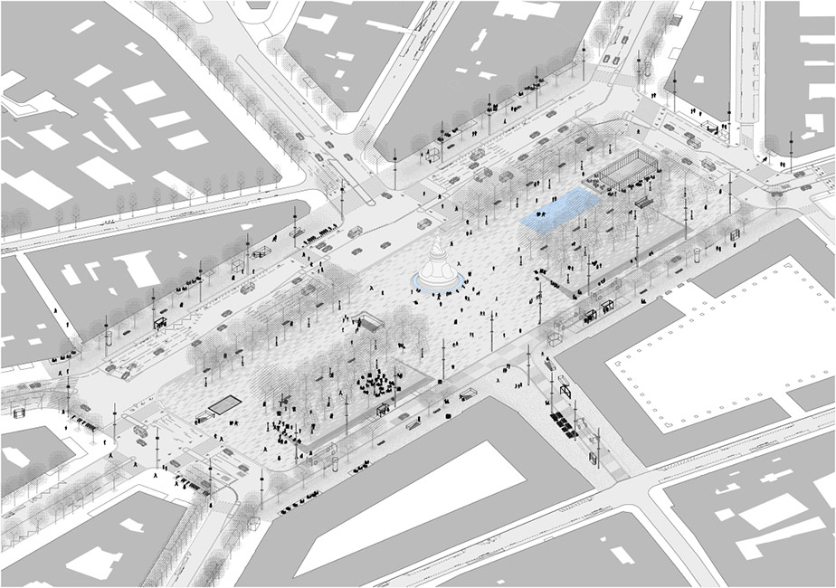 巴黎共和广场 · 开放空间与多功能城市设计-28